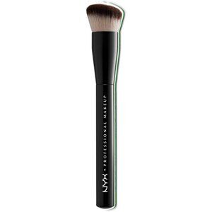 🆕 Makeup Black Foundation Brush Face With Angled Top Creates Smooth Finish Love